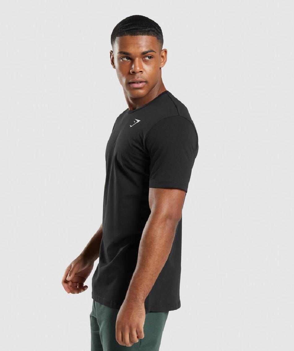 Gymshark Critical Muške T Shirts Crne | HR 2376NWY